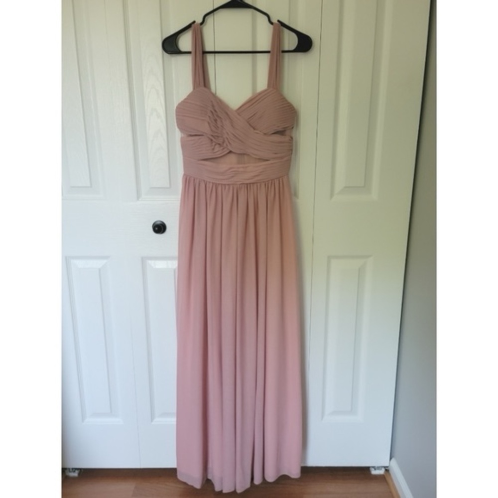 BIRDIE GREY EYLSE MAXI FORMAL DRESS MAUVE ROSE SZ XS - Picture 6 of 13